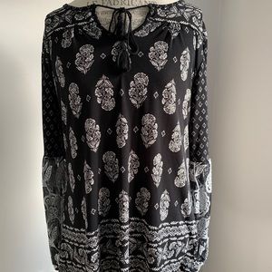Style & Co tunic top with sleeve embroidery